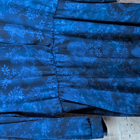 florentine Blue Floral Long Sleeve Dress Size 20 Nwt - Picture 5 of 7